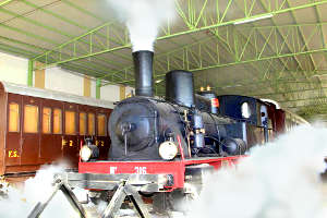 Locomotiva a vapore- museo ferroviario della Puglia