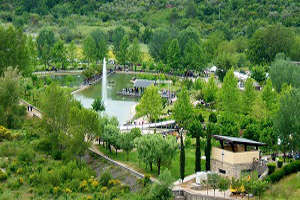 Vista dall'alto dell'Oasi del fiume Alento