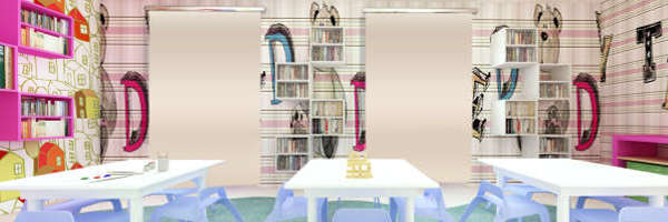 Una delle sale della Libreria I Libri di Patty