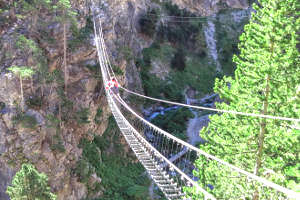 Vista del ponte tibetano claviere